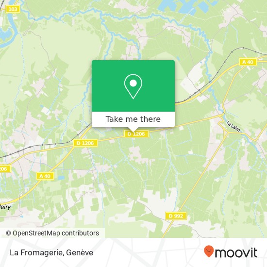 La Fromagerie, 2360 Route de Bellegarde 74580 Viry plan