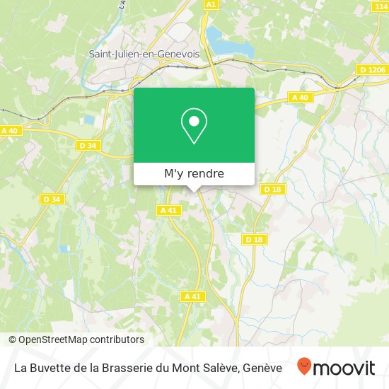 La Buvette de la Brasserie du Mont Salève plan