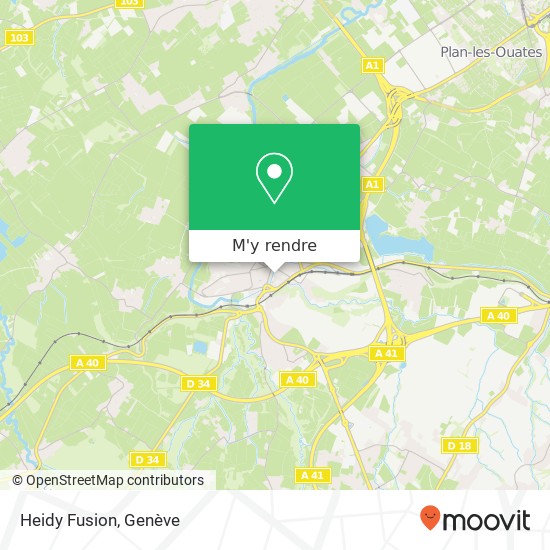 Heidy Fusion, 4 Le Mail 74160 Saint-Julien-en-Genevois plan