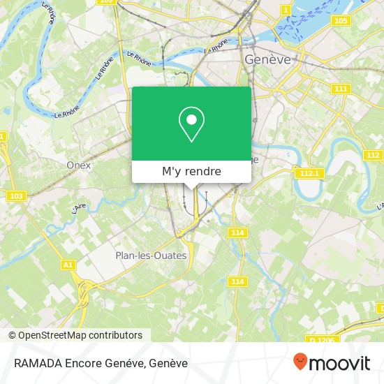 RAMADA Encore Genéve, Route des Jeunes 10 1227 Lancy plan