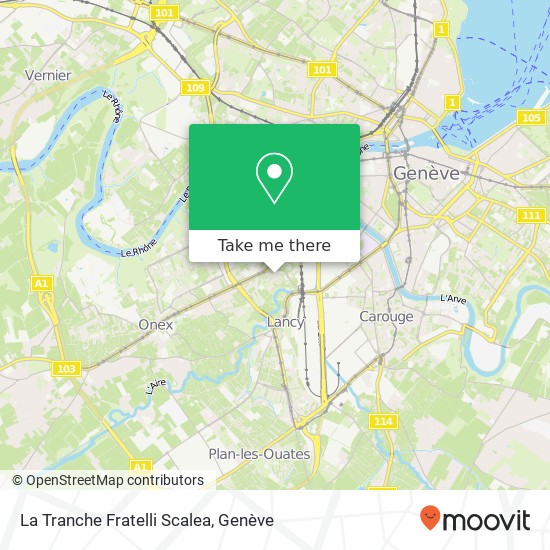 La Tranche Fratelli Scalea, Chemin de la Vendée 28 1213 Lancy plan