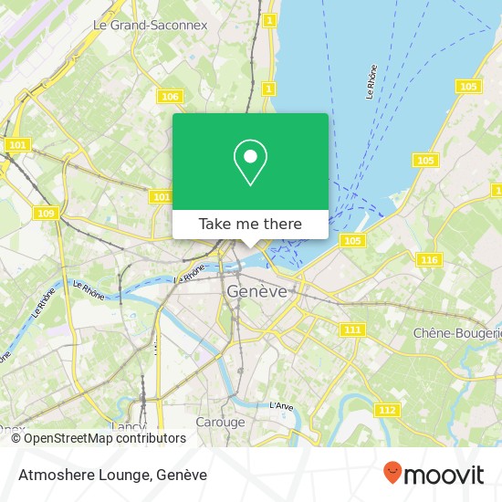 Atmoshere Lounge, Rue Kléberg 8 1201 Genève plan