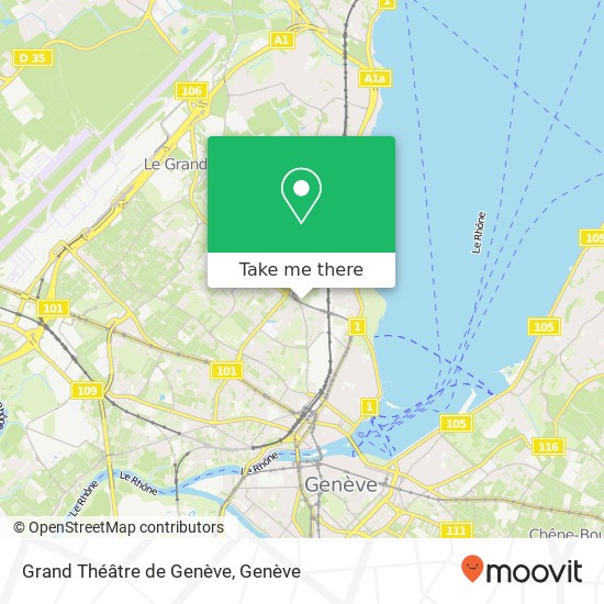 Grand Théâtre de Genève plan