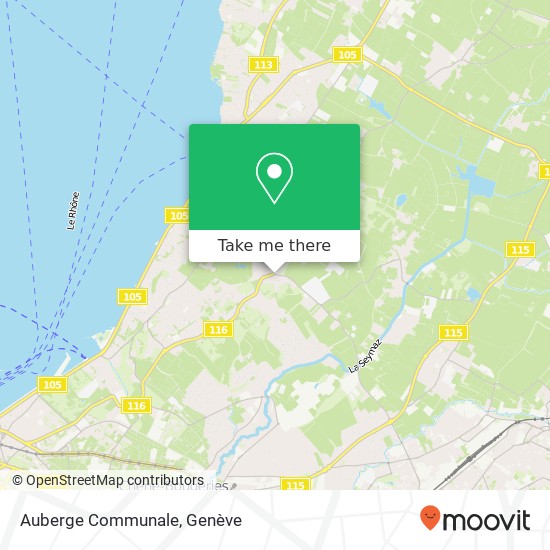 Auberge Communale, Route de Choulex 2 1253 Vandoeuvres plan