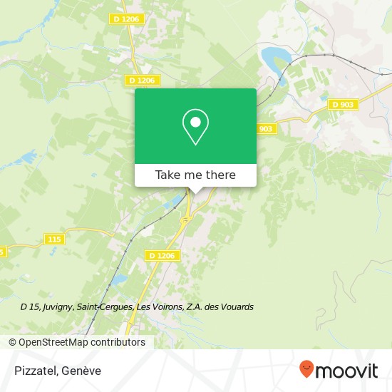 Pizzatel, 331 Route des Framboises 74140 Saint-Cergues plan