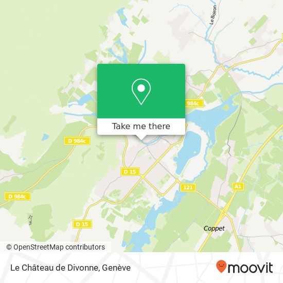 Le Château de Divonne, 115 Rue des Bains 01220 Divonne-les-Bains plan
