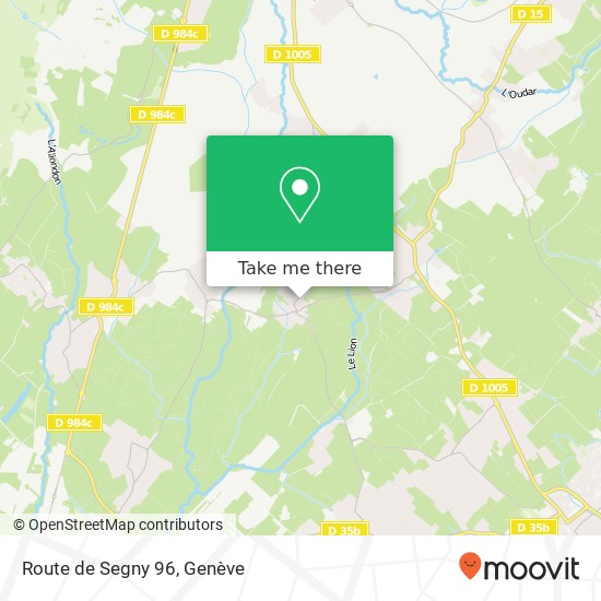 Route de Segny 96 plan