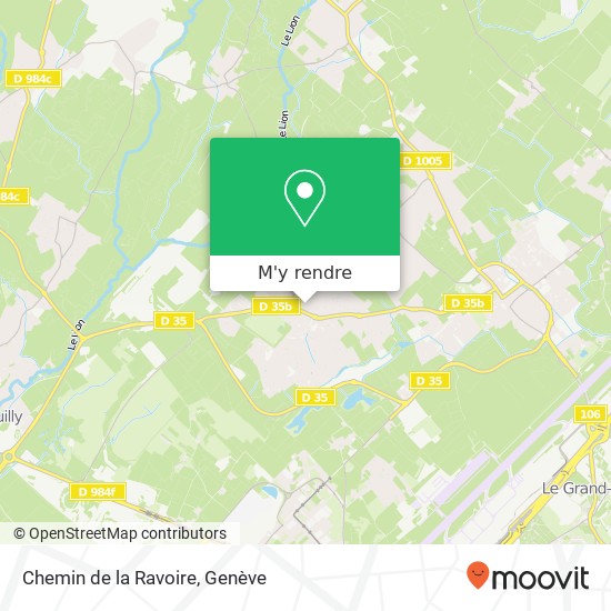 Chemin de la Ravoire plan