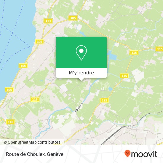 Route de Choulex plan