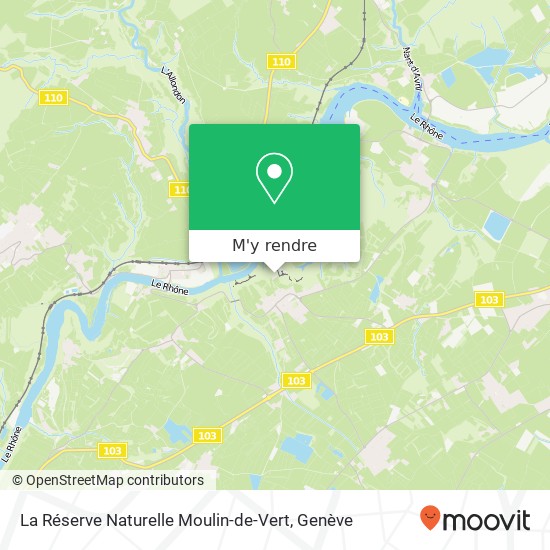 La Réserve Naturelle Moulin-de-Vert plan