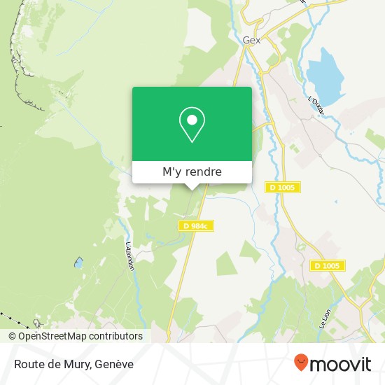 Route de Mury plan