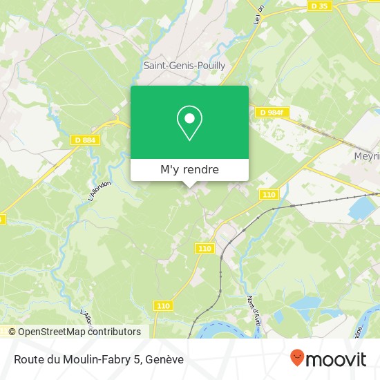 Route du Moulin-Fabry 5 plan