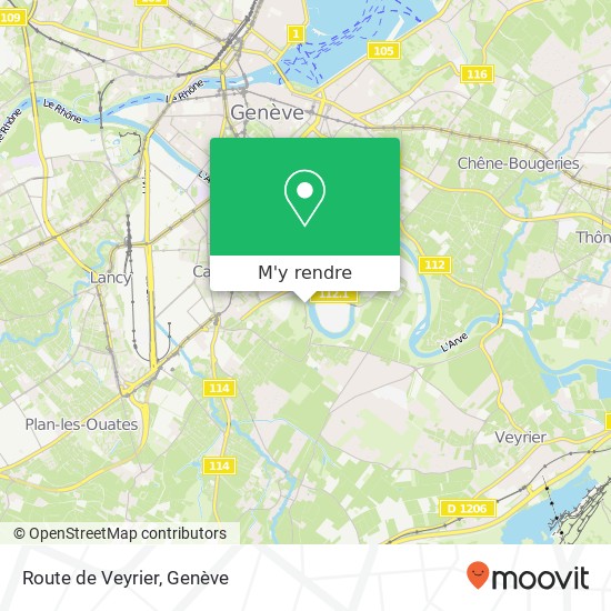 Route de Veyrier plan