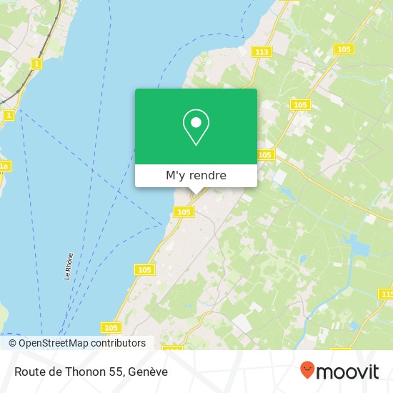 Route de Thonon 55 plan