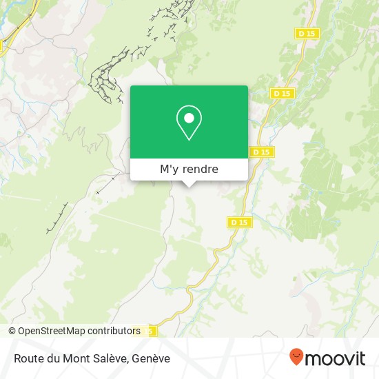 Route du Mont Salève plan