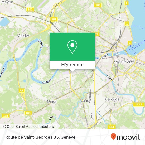Route de Saint-Georges 85 plan