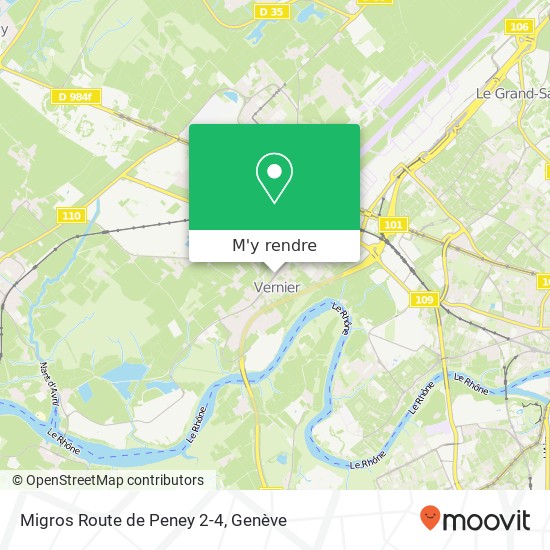 Migros Route de Peney 2-4 plan