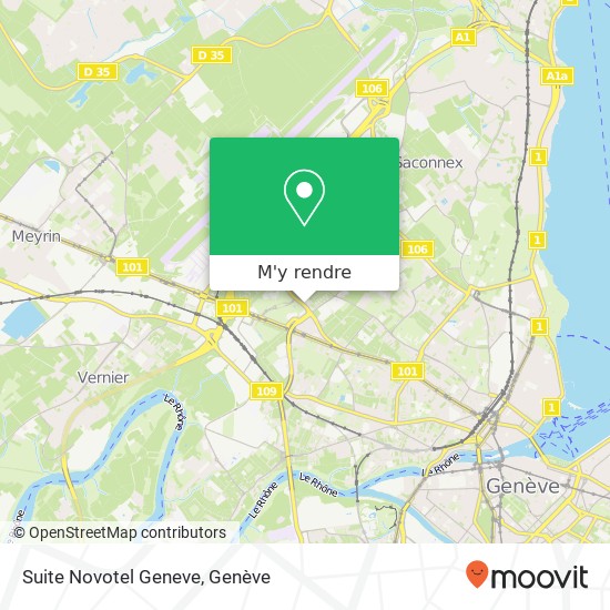 Suite Novotel Geneve plan