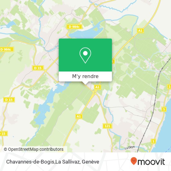 Chavannes-de-Bogis,La Sallivaz plan