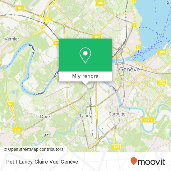 Petit-Lancy, Claire-Vue plan