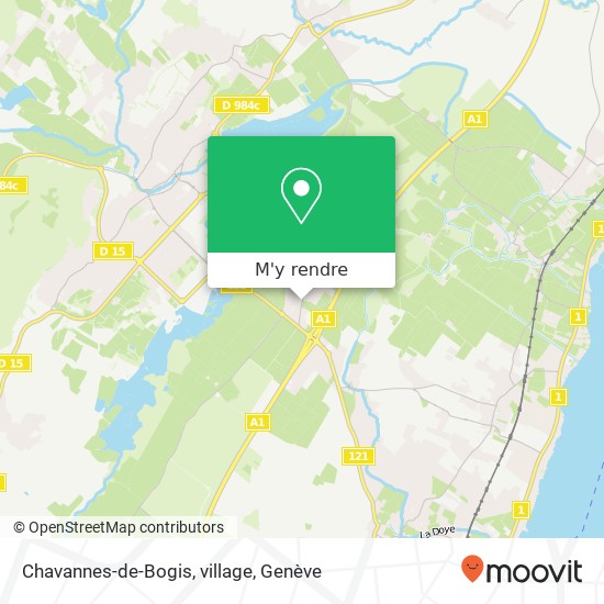 Chavannes-de-Bogis, village plan