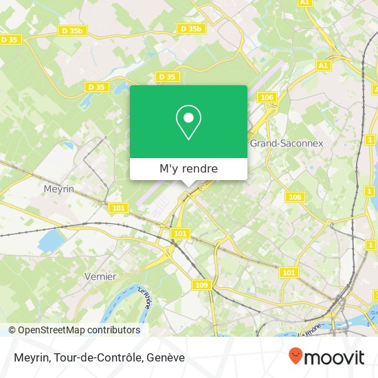 Meyrin, Tour-de-Contrôle plan