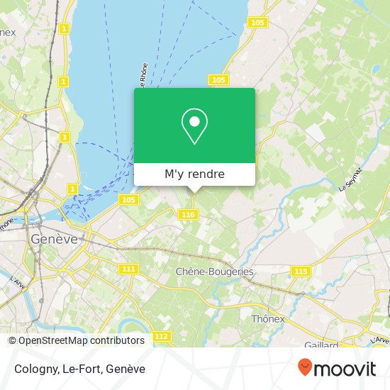 Cologny, Le-Fort plan