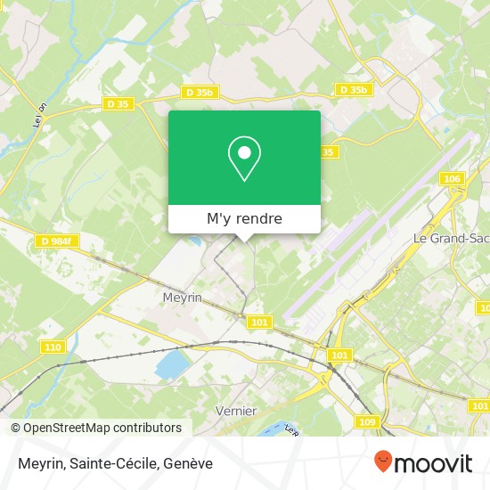 Meyrin, Sainte-Cécile plan