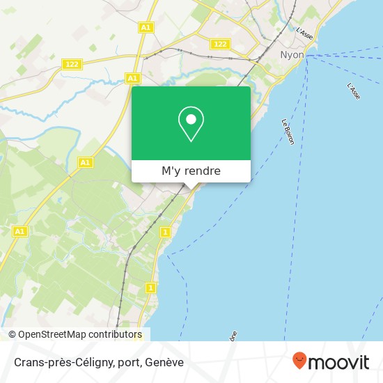 Crans-près-Céligny, port plan