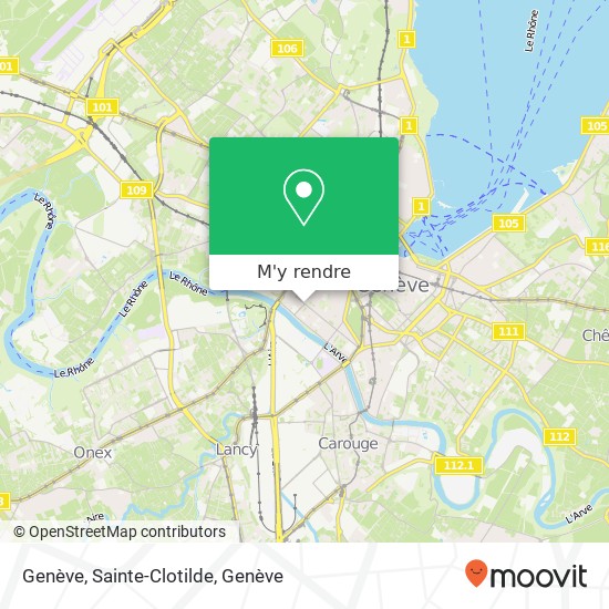 Genève, Sainte-Clotilde plan