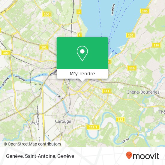 Genève, Saint-Antoine plan
