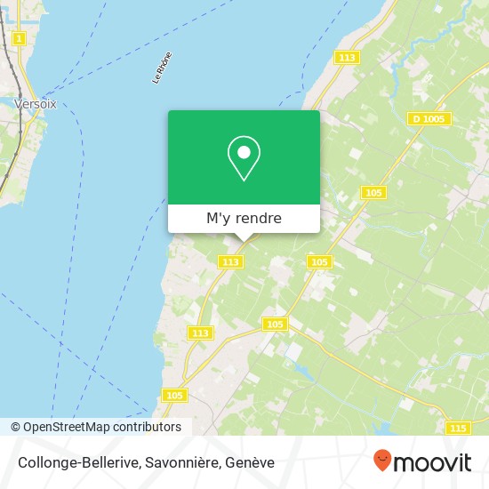 Collonge-Bellerive, Savonnière plan