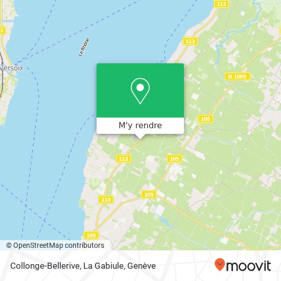 Collonge-Bellerive, La Gabiule plan