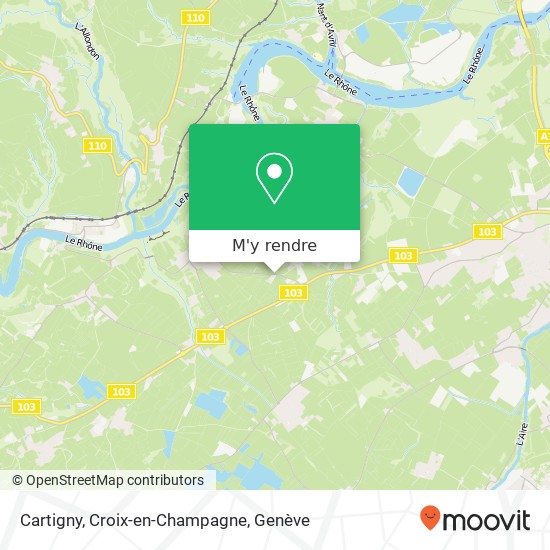 Cartigny, Croix-en-Champagne plan