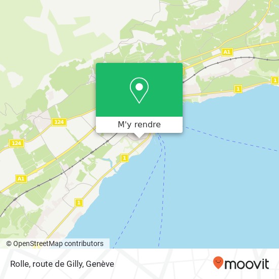 Rolle, route de Gilly plan