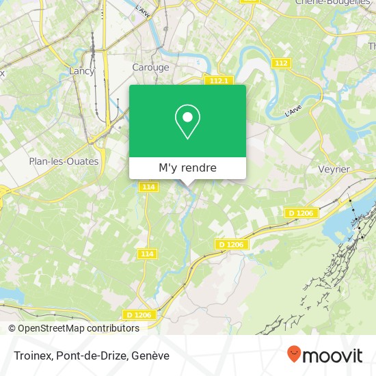 Troinex, Pont-de-Drize plan
