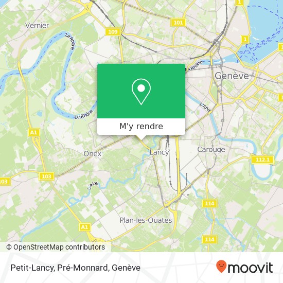 Petit-Lancy, Pré-Monnard plan