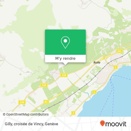 Gilly, croisée de Vincy plan