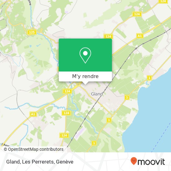 Gland, Les Perrerets plan