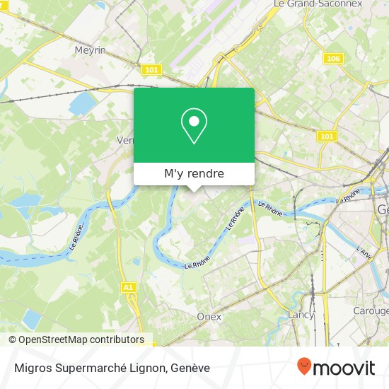 Migros Supermarché Lignon plan