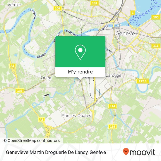 Geneviève Martin Droguerie De Lancy plan