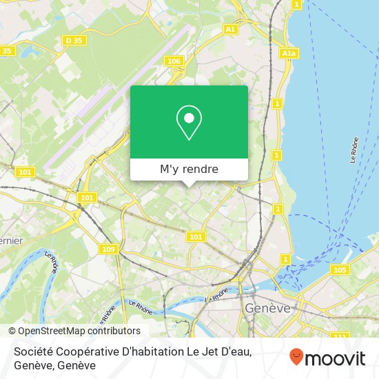Société Coopérative D'habitation Le Jet D'eau, Genève plan