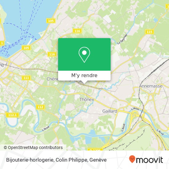 Bijouterie-horlogerie, Colin Philippe plan