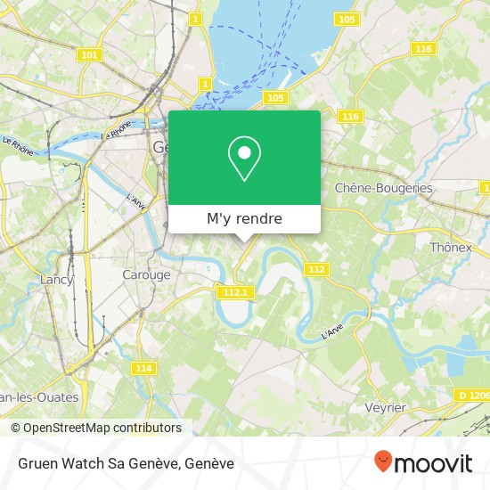 Gruen Watch Sa Genève plan