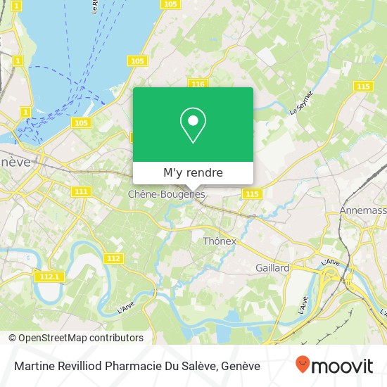 Martine Revilliod Pharmacie Du Salève plan