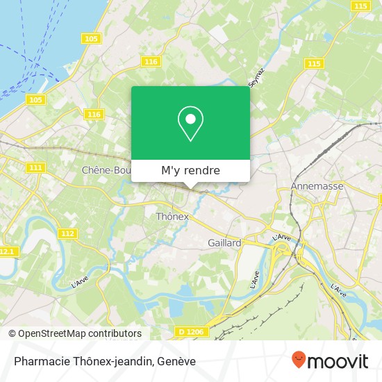 Pharmacie Thônex-jeandin plan