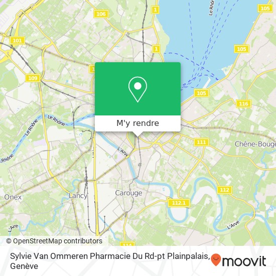 Sylvie Van Ommeren Pharmacie Du Rd-pt Plainpalais plan