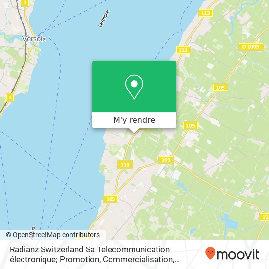 Radianz Switzerland Sa Télécommunication électronique; Promotion, Commercialisation, Services Etc plan