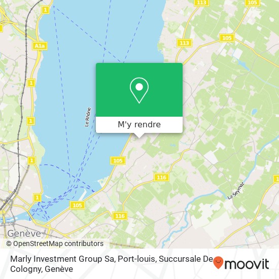 Marly Investment Group Sa, Port-louis, Succursale De Cologny plan