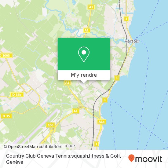 Country Club Geneva Tennis,squash,fitness & Golf plan